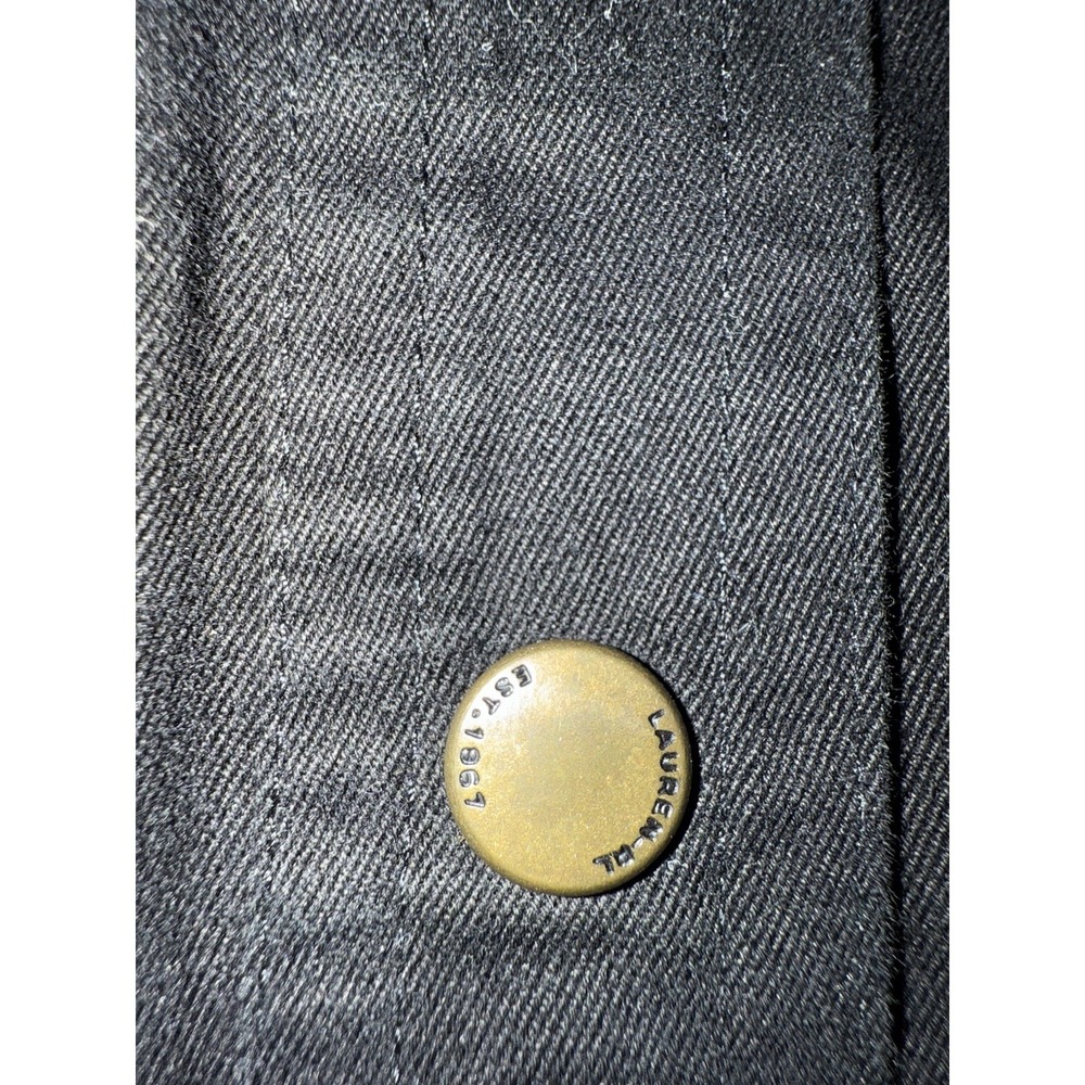 Vintage Lauren Ralph Lauren Dress safari outfit denim black 18W Long Dress - Picture 7 of 9